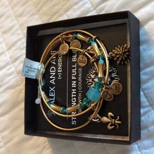 New Alex and Ani three set bracelet